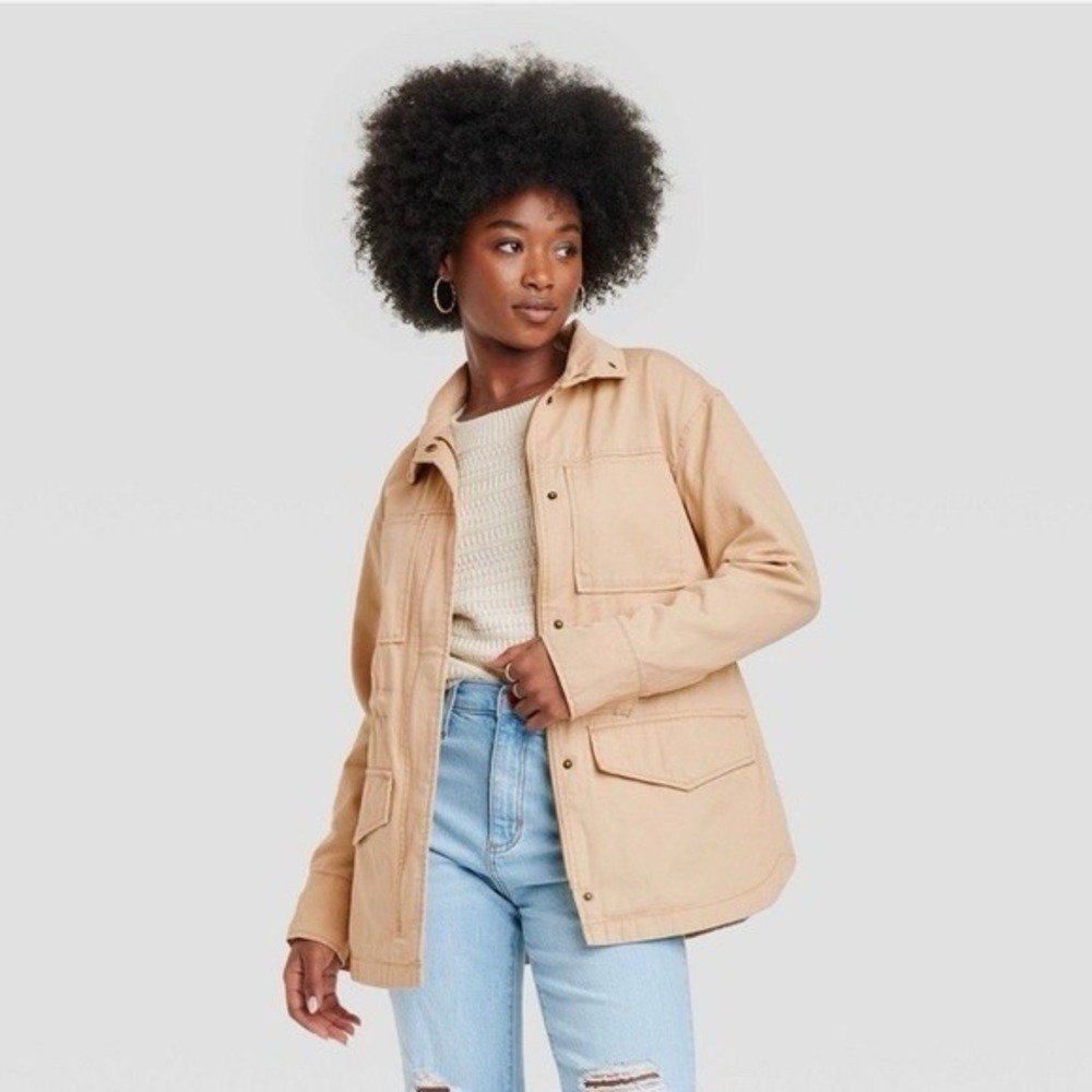 Universal Thread Beige Utility Field Jacket Size XXL